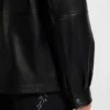 Leder-Feldjacke in regulärer Passform