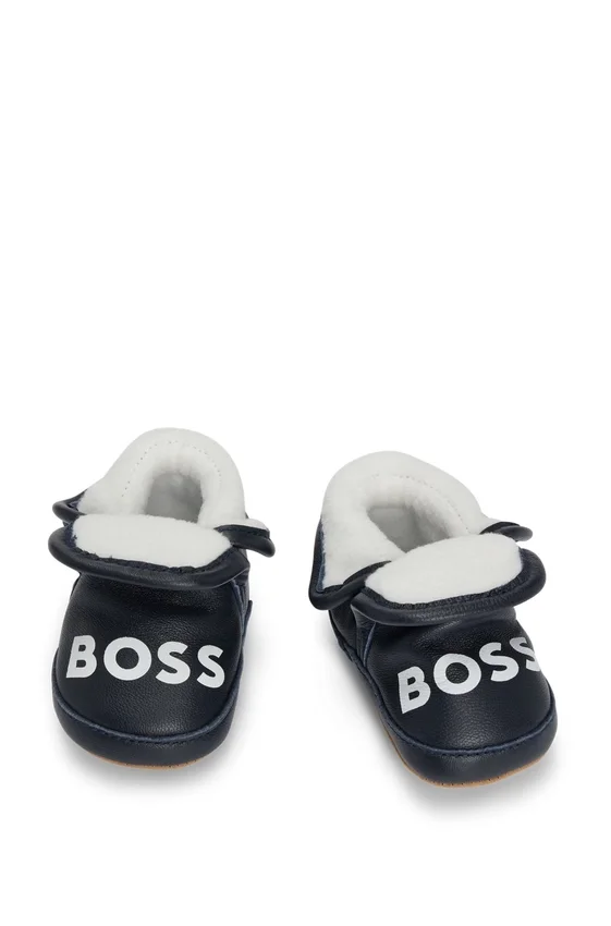 Leder-Hausschuhe für Babys in Geschenkbox Leder-Hausschuhe für Babys in Geschenkbox