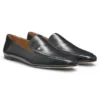 Leder-Loafer mit eckiger Zehenpartie