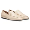 Leder-Loafer mit eckiger Zehenpartie