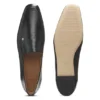 Leder-Loafer mit eckiger Zehenpartie