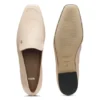 Leder-Loafer mit eckiger Zehenpartie
