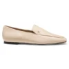 Leder-Loafer mit eckiger Zehenpartie