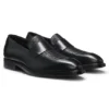 Leder-Loafer mit gewebtem Vorderblatt