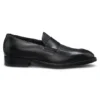 Leder-Loafer mit gewebtem Vorderblatt