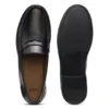 Leder-Loafer mit Penny-Einfassung