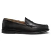 Leder-Loafer mit Penny-Einfassung