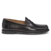 Leder-Loafer mit Penny-Einfassung
