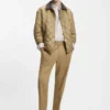 Leder-Loafer mit Penny-Einfassung