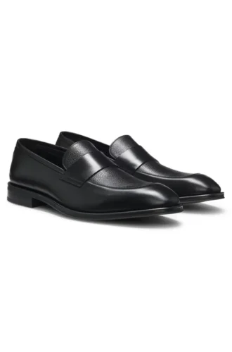 Leder-Loafer mit schlichter Penny-Verzierung