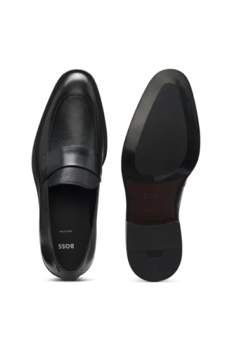 Leder-Loafer mit schlichter Penny-Verzierung