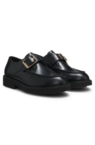 Leder-Monks mit Schnallenriemen