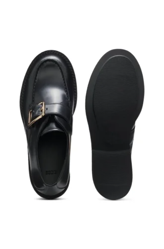 Leder-Monks mit Schnallenriemen
