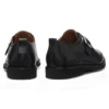 Leder-Monkstrap-Schuhe mit Brogue-Details