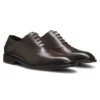 Leder-Oxford-Schuhe mit perforierten Details
