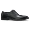 Leder-Oxford-Schuhe mit perforierten Details