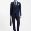 Leder-Oxford-Schuhe mit perforierten Details