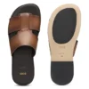 Leder-Slides, hergestellt in Italien