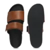 Leder-Slides mit Klettverschluss
