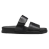 Leder-Slides mit Klettverschluss