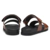 Leder-Slides mit Klettverschluss