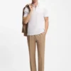 Leder-Sneaker mit Wildlederbesatz Leder-Sneaker mit Wildlederbesatz