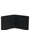 Lederbrieftasche mit gestapeltem Logo-Besatz