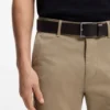 Ledergürtel mit Logo-Schnalle