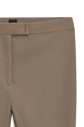 Lederleggings mit Logo-Hakenverschluss