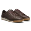 Ledersneaker mit Folienlogo