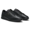 Ledersneaker mit Folienlogo