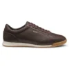 Ledersneaker mit Folienlogo
