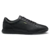 Ledersneaker mit Folienlogo