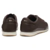 Ledersneaker mit Folienlogo