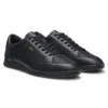 Ledersneaker mit Monogramm-Einsätzen
