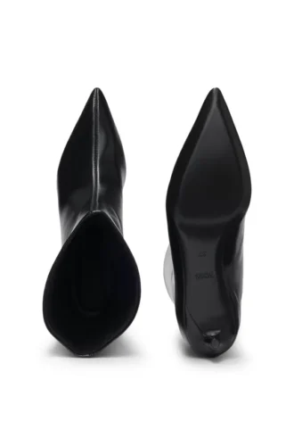 Lederstiefel mit 3,5 cm Absatz