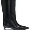 Lederstiefel mit 3,5 cm Absatz