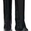 Lederstiefel mit 3,5 cm Absatz