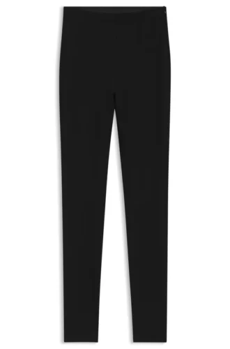 Leggings mit Frontschnitt aus Stretch-Jersey