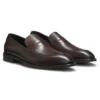 Loafer aus Leder mit strukturierter Zunge Loafer aus Leder mit strukturierter Zunge