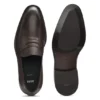 Loafer aus Leder mit strukturierter Zunge Loafer aus Leder mit strukturierter Zunge