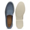 Loafer aus Wildleder mit geprägtem Logo