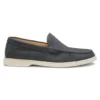 Loafer aus Wildleder mit geprägtem Logo