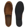 Loafer aus Wildleder mit Rüschen