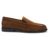 Loafer aus Wildleder mit Rüschen