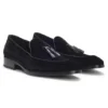 Loafer mit Quastenbesatz aus Samt