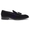 Loafer mit Quastenbesatz aus Samt