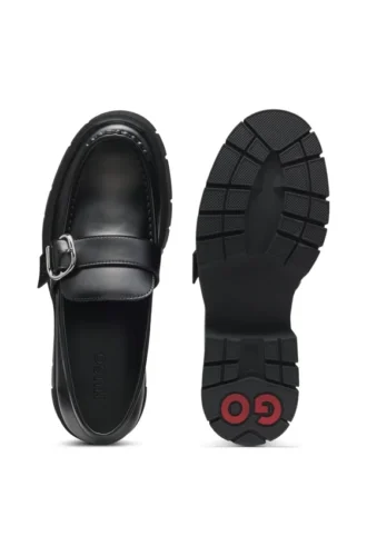 Loafer mit Schnallenriemen