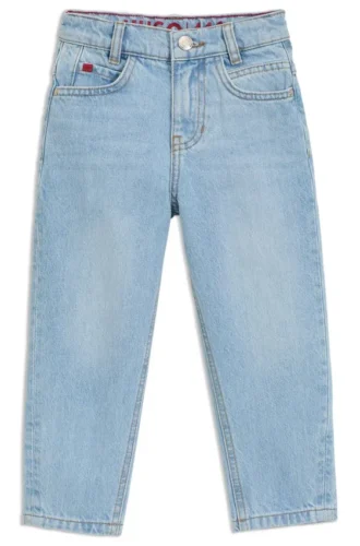 Locker sitzende Kinderjeans aus blauem Denim