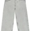 Locker sitzende Kinderjeans aus grauem Denim